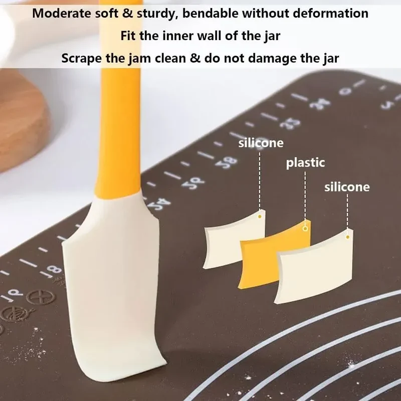 Spatule Silicone Antiadhésive Résistante à la Chaleur - Parfaite pour Tartiner