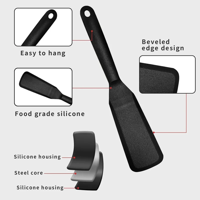 Spatule Silicone 1 Pièce Résistante à la Chaleur pour Cuisine