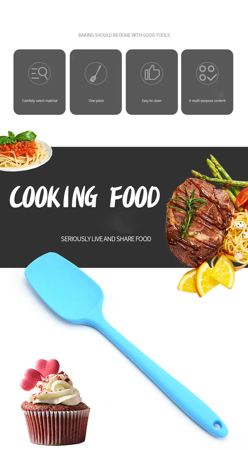 Spatule Silicone 21cm Résistante à Haute Température | Non-adhésive