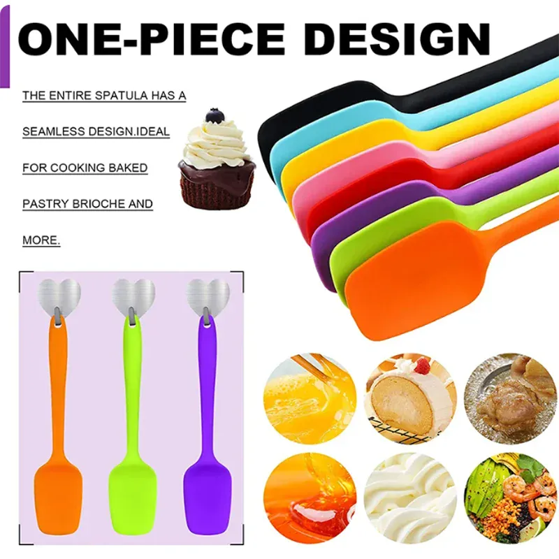 Spatule Silicone 21cm Résistante à Haute Température | Non-adhésive