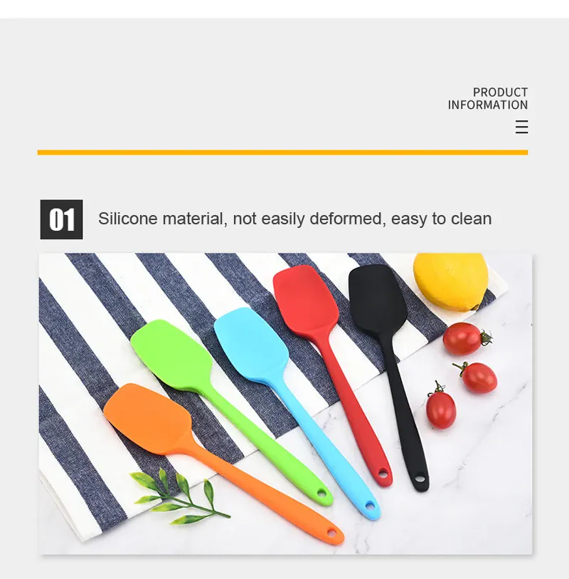 Spatule Silicone 21cm Résistante à Haute Température | Non-adhésive