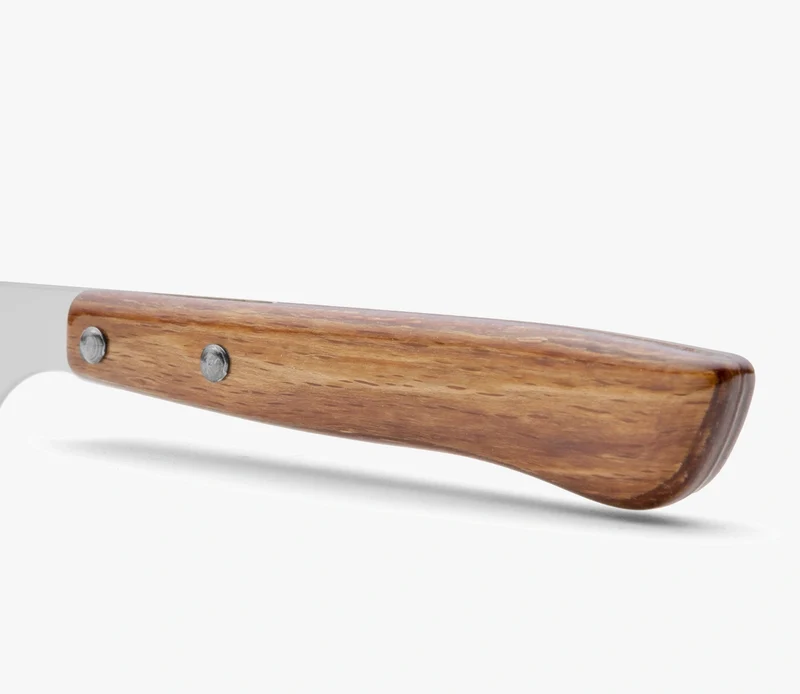Cuchillo Chuletero Madera Haya Comprimida Con Sierra 105 mm