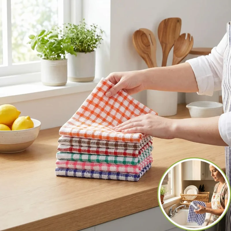 Torchons de cuisine 6 PCS | Ultra-Absorbants ™