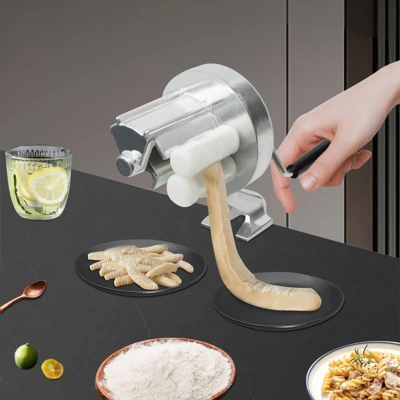 Machine à Cavatelli Manuelle en Aluminium — Serre-Joint et Manivelle Ergonomique