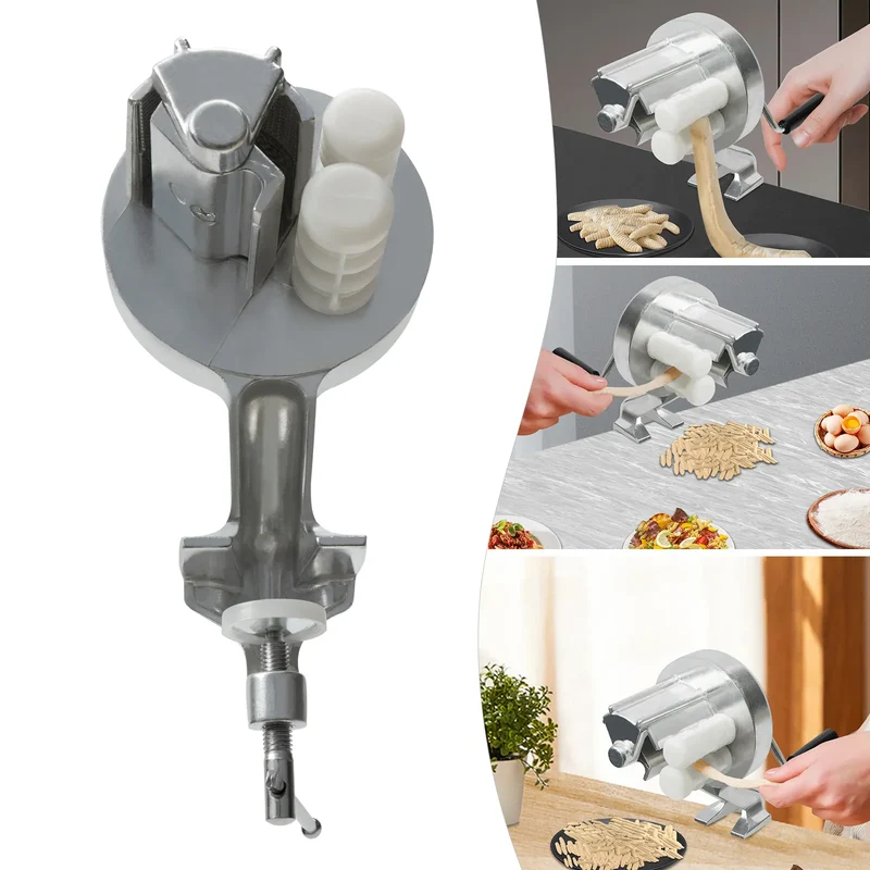 Machine à Cavatelli Manuelle en Aluminium — Serre-Joint et Manivelle Ergonomique