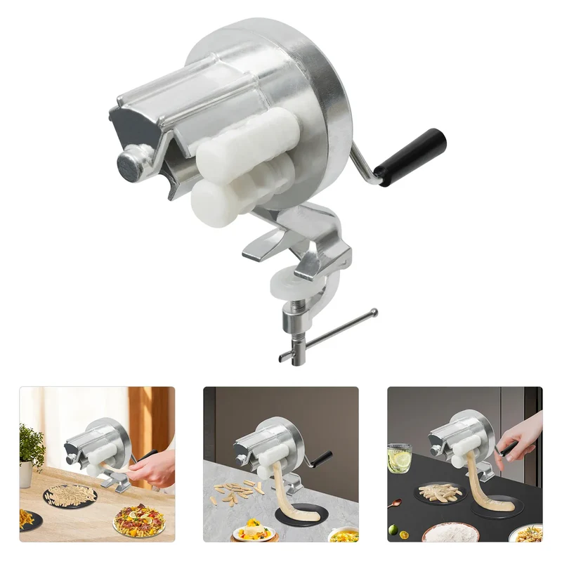 Machine à Cavatelli Manuelle en Aluminium — Serre-Joint et Manivelle Ergonomique