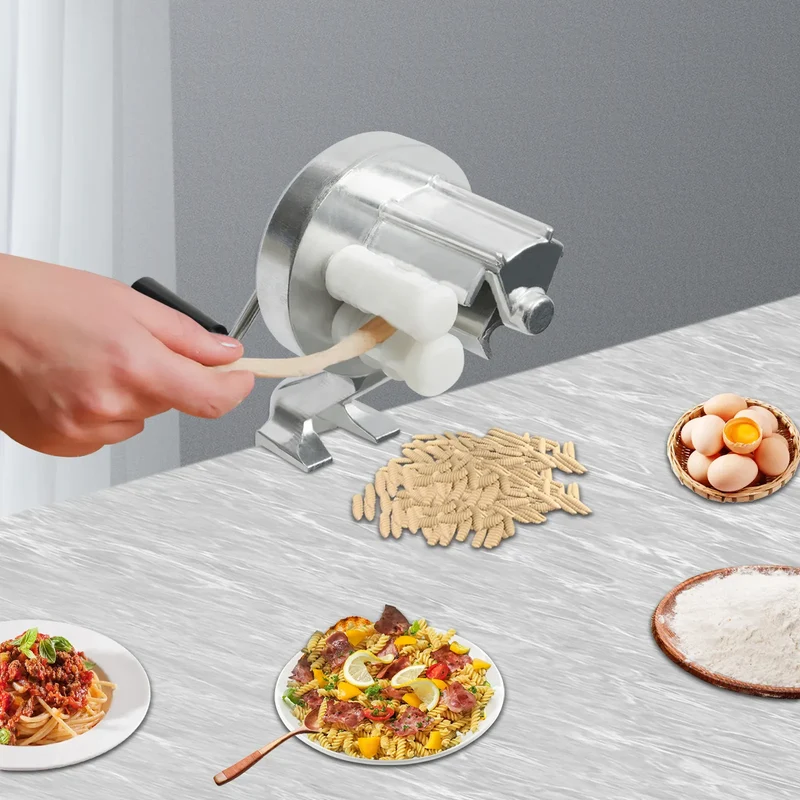 Machine à Cavatelli Manuelle en Aluminium — Serre-Joint et Manivelle Ergonomique