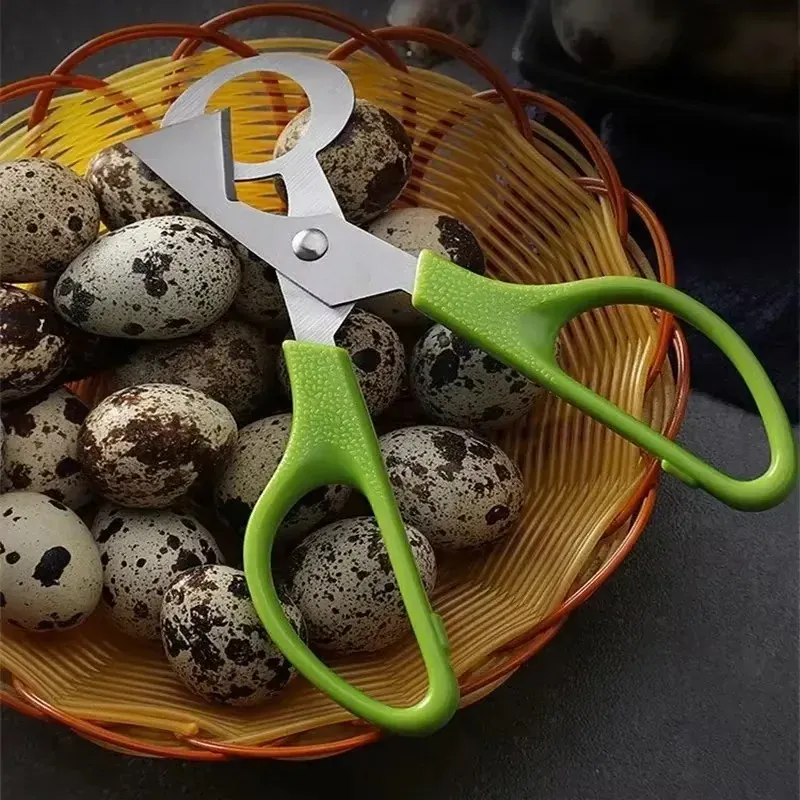 Ciseaux à œufs de caille en inox avec poignée ergonomique