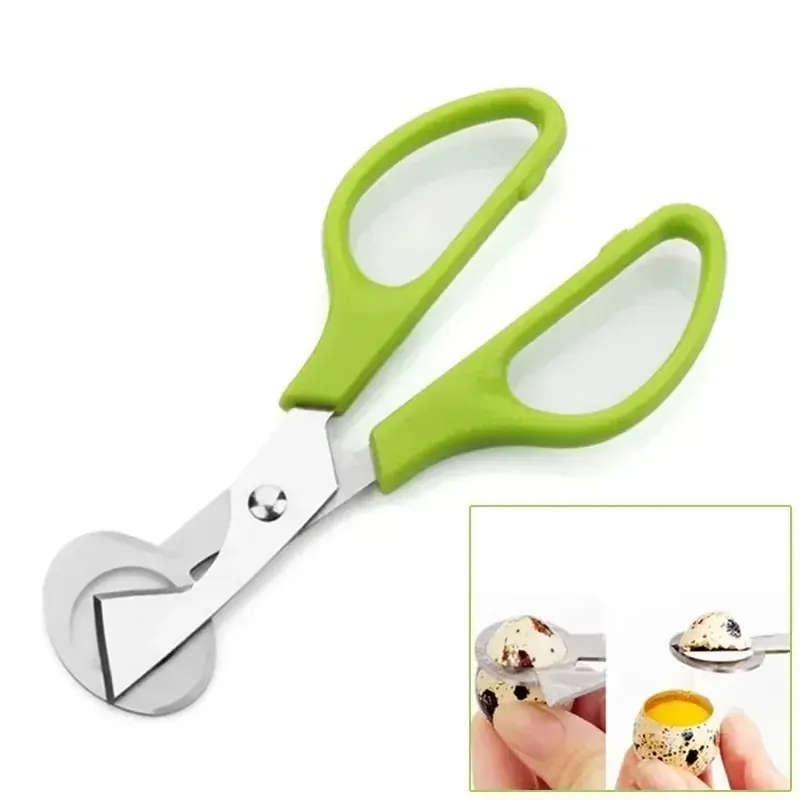 Ciseaux à œufs de caille en inox avec poignée ergonomique