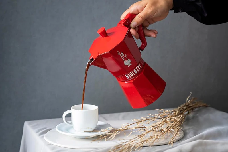 Cafetière italienne Bialetti Moka Exclusive rouge