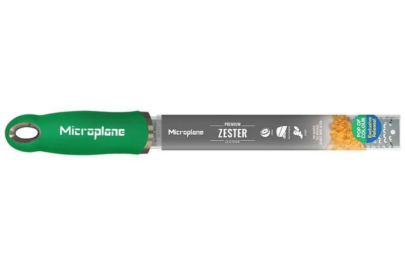 Râpe-Zesteur Microplane Premium Pop of Colour Vert Basilic - 20,3cm
