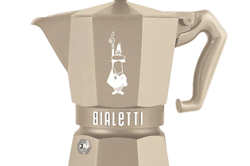 Cafetière italienne Bialetti Moka Exclusive Octagonal induction beige sable