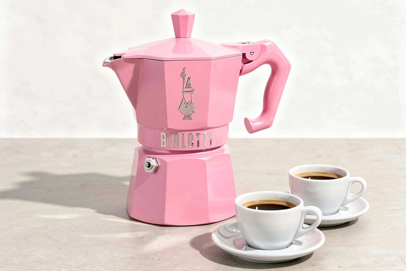 Cafetière italienne Bialetti Moka Exclusive rose