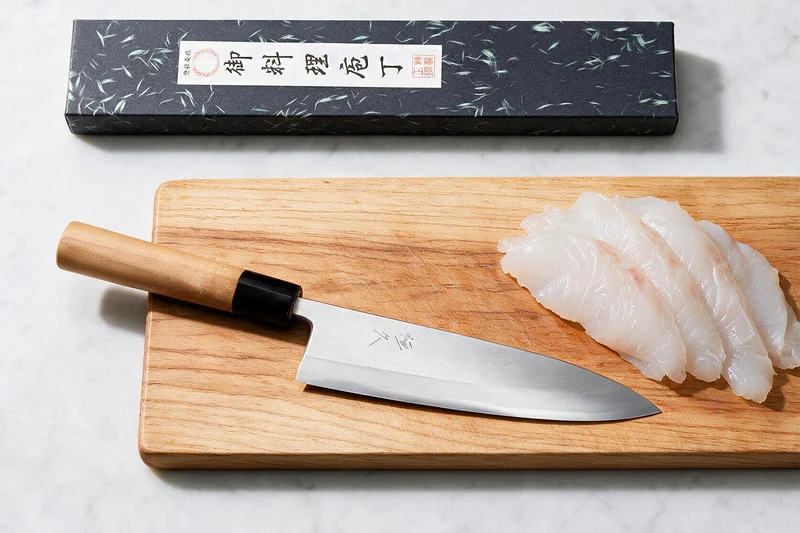 Couteau mioroshi deba 21cm japonais artisanal Tsunehisa WS2