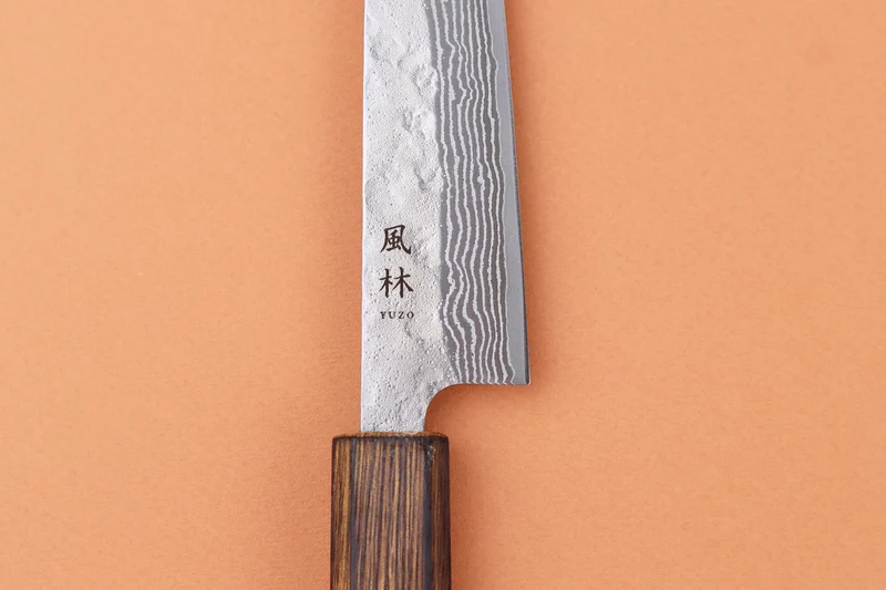 Couteau universel 15cm japonais artisanal Yuzo Enju Damas 440C