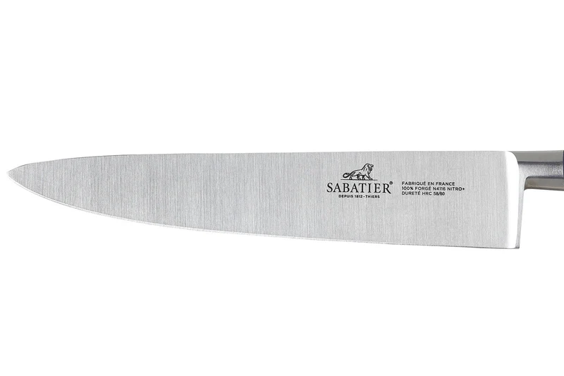 Couteau de chef Sabatier Idéal Bleu Abysse 100% forgé lame 20cm