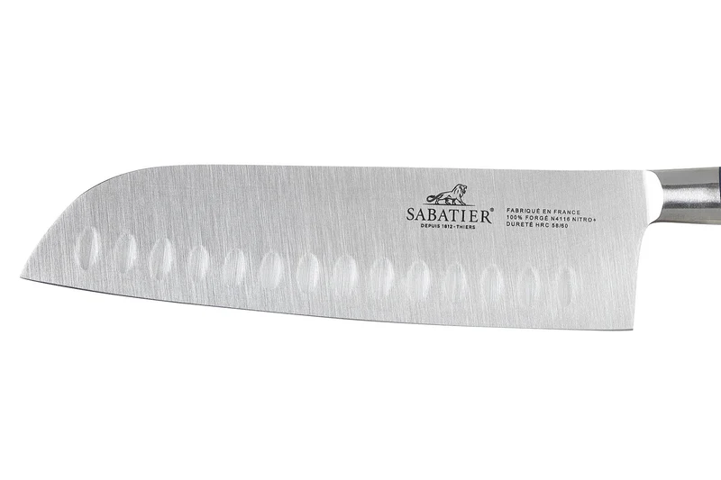 Couteau santoku Sabatier Idéal Bleu Abysse 100% forgé lame 18cm