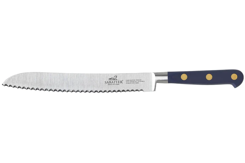 Couteau à pain Sabatier Idéal Bleu Abysse 100% forgé lame 20cm