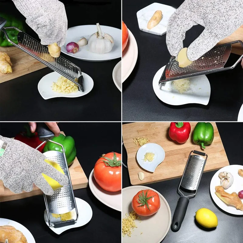 Zesteur en Acier Inoxydable pour Agrumes et Fromage | Avec Brosse