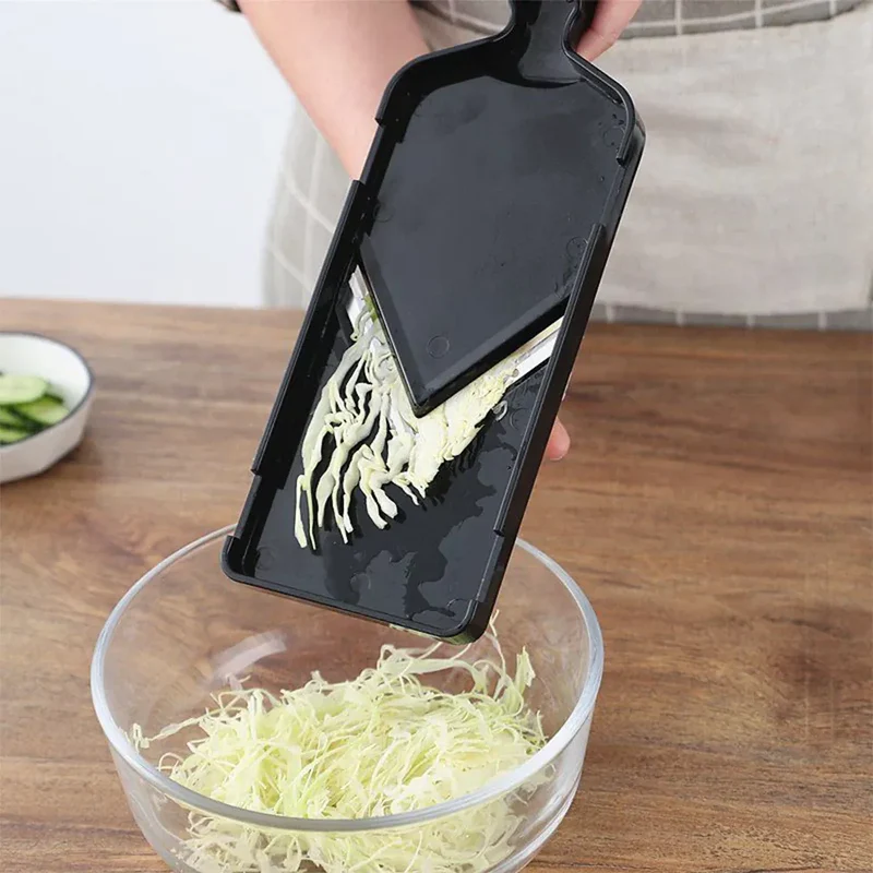 Mandoline à Chou en Acier Inoxydable - Râpe à Légumes avec Grille