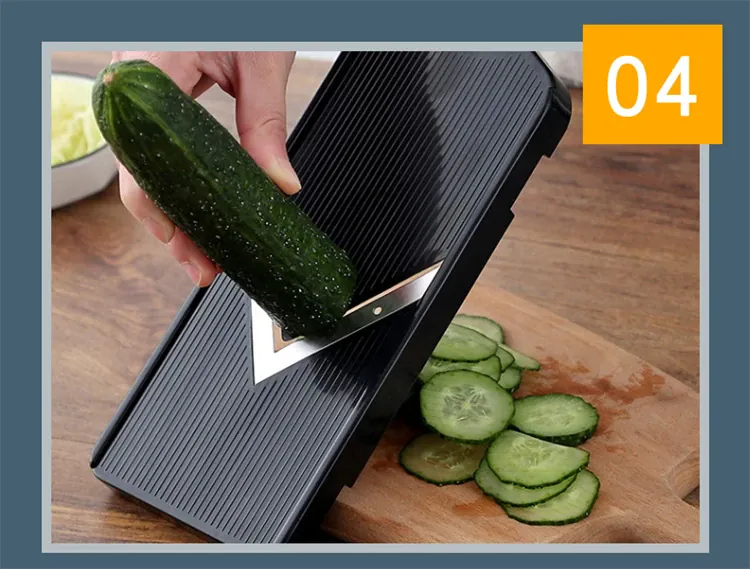 Mandoline à Chou en Acier Inoxydable - Râpe à Légumes avec Grille