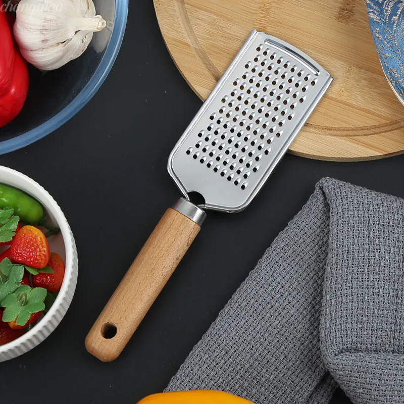 Râpe à Fromages et Légumes avec Poignée en Bois