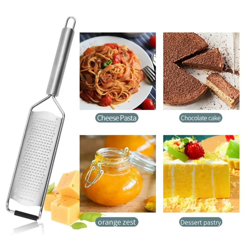 Râpe en Acier Inoxydable avec Étui et Brosse de Nettoyage