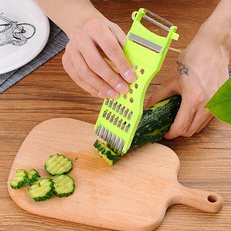 Râpe à Légumes 3 Lames en Acier Inoxydable | Outil de Cuisine Pratique