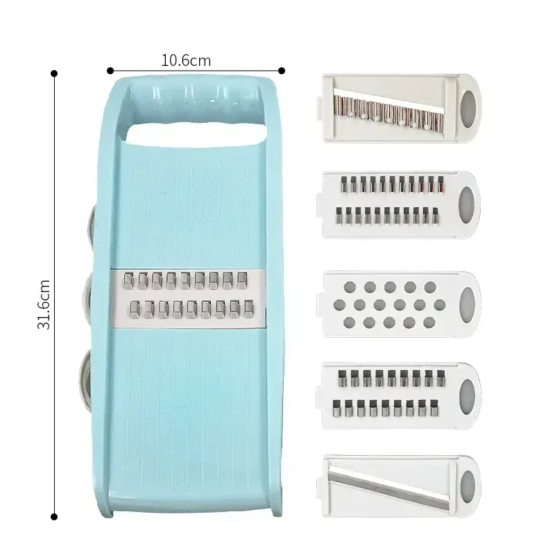 Mandoline Multifonction 5 Lames pour Légumes et Oignons Cutter
