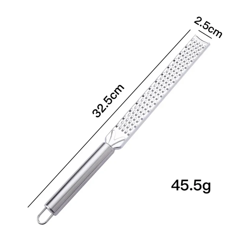 Zesteur Long en Acier Inox 20cm pour Agrumes Épices et Chocolat