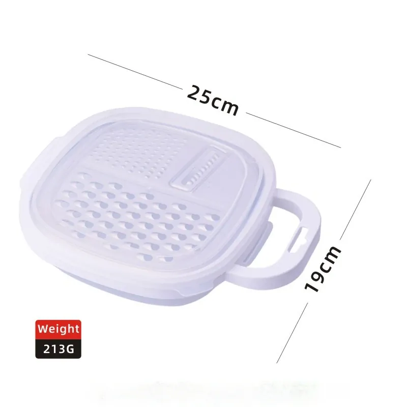 Mandoline 4-en-1 Plastique Râpe Légumes et Fromage avec Etui