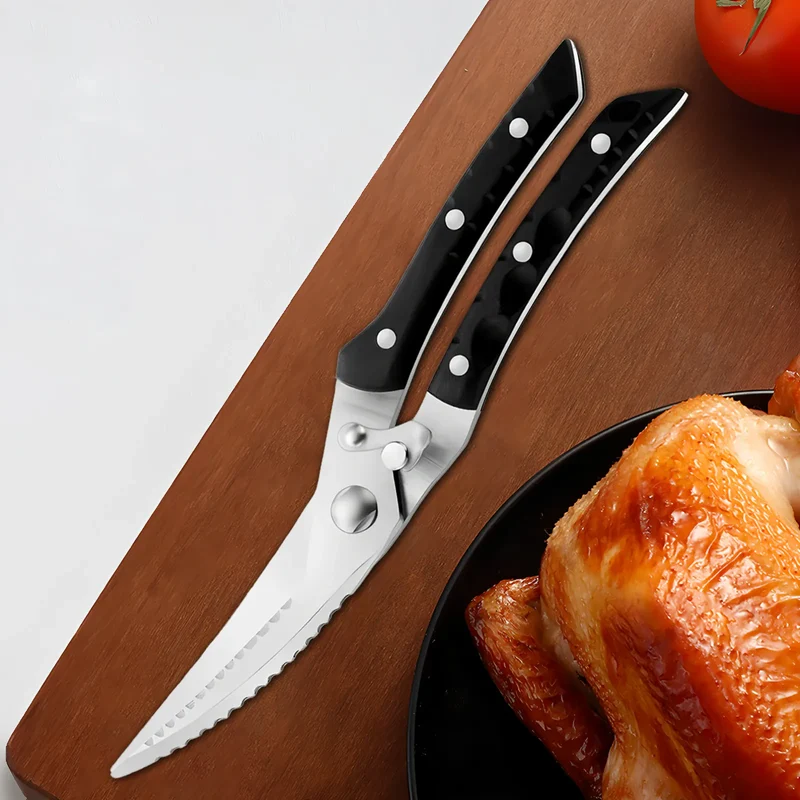 Ciseaux de cuisine multifonctions avec poignée anti-glisse 3 pièces