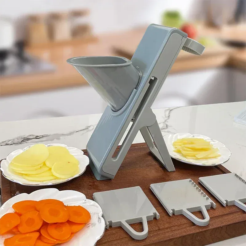 Mandoline Coupe-Légumes Multifonction 4-en-1 — Julienne 3/7 mm