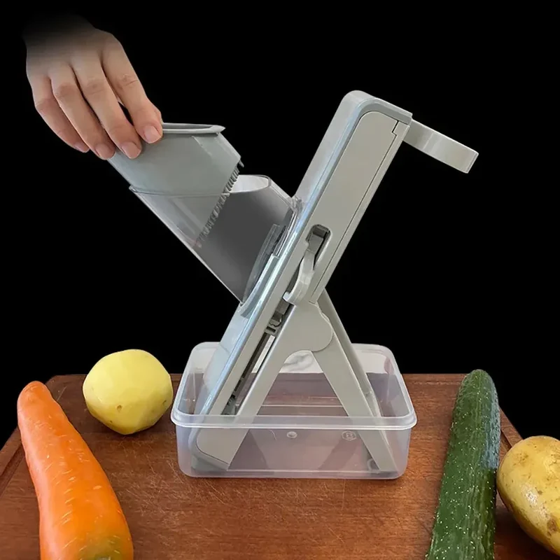 Mandoline Coupe-Légumes Multifonction 4-en-1 — Julienne 3/7 mm