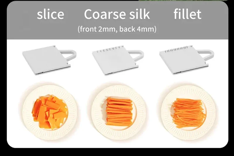 Mandoline Coupe-Légumes Multifonction 4-en-1 — Julienne 3/7 mm