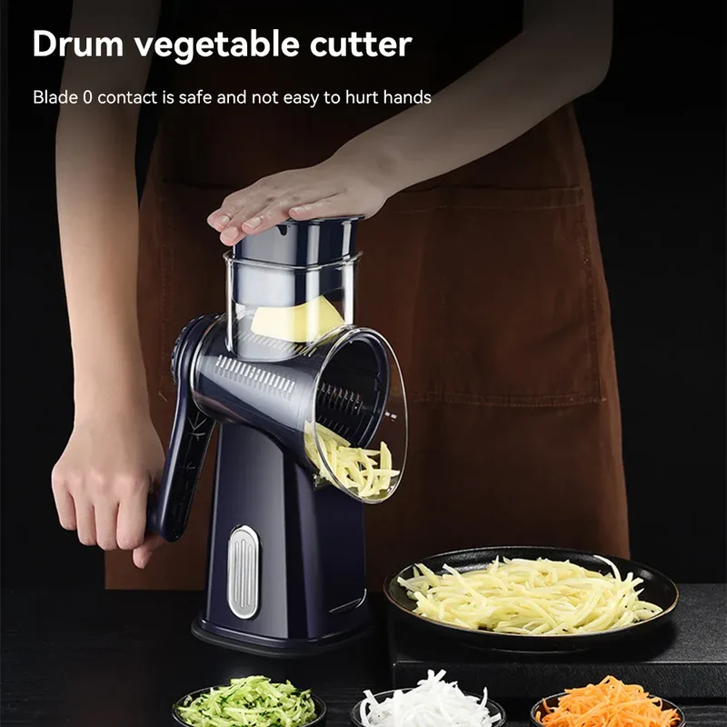 Râpe Manuelle à Lames Multiples pour Légumes et Fromage
