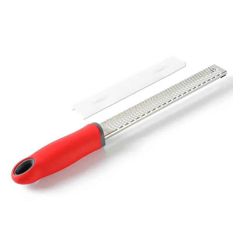Zesteur en Inox pour Fruits et Fromage - 4 Lames Poignée Antidérapante
