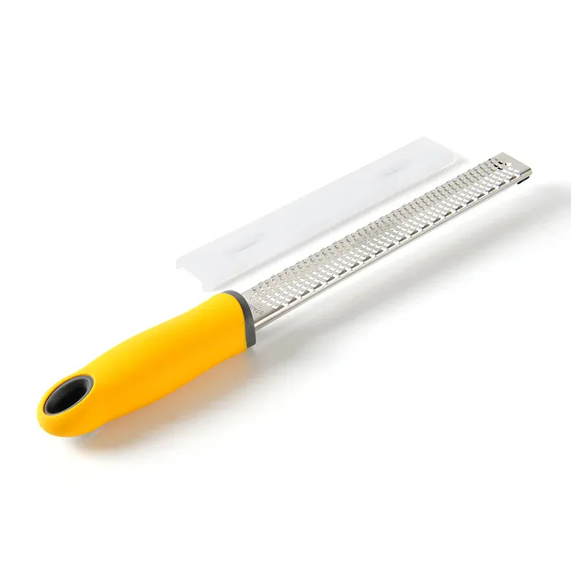 Zesteur en Inox pour Fruits et Fromage - 4 Lames Poignée Antidérapante