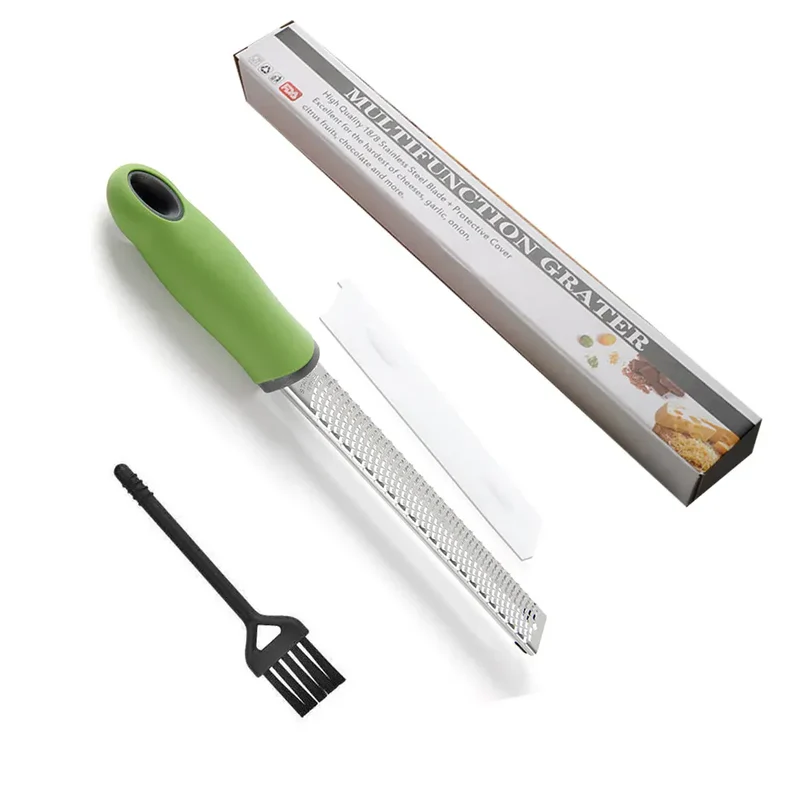 Zesteur en Inox pour Fruits et Fromage - 4 Lames Poignée Antidérapante