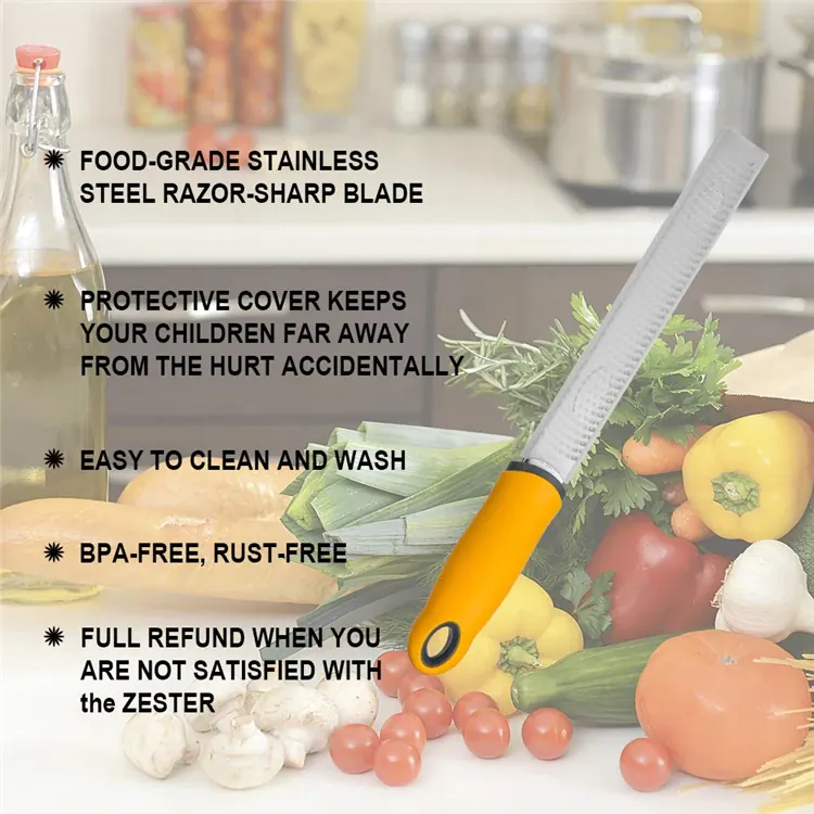 Râpe à Agrumes Inox avec Étui de Protection | Multifonctionnelle