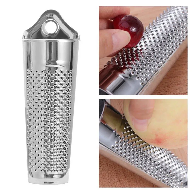Râpe à Muscade Inox Hangable | Râpe à Fromage et Zesteur Rustproof