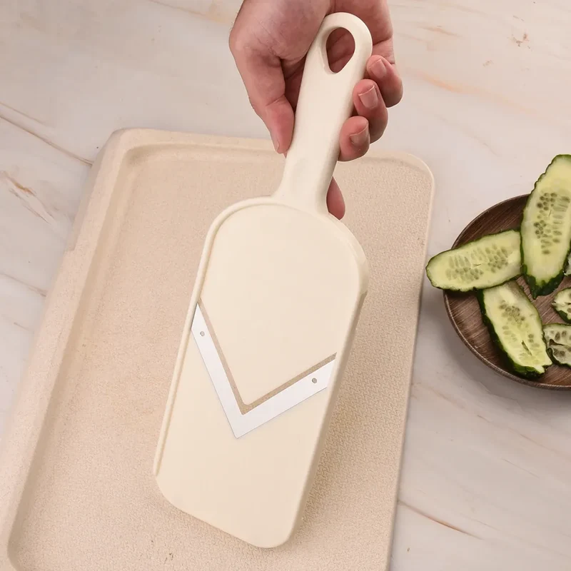 Mandoline Slicer en Acier Inoxydable V avec Brosse de Nettoyage