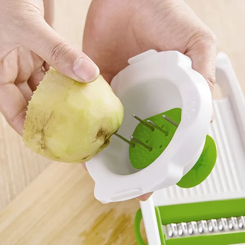 Mandoline à Lames en Acier Inoxydable 5 Pièces avec Protecteurs