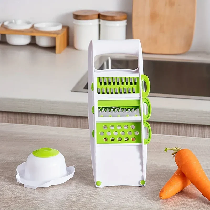 Mandoline à Lames en Acier Inoxydable 5 Pièces avec Protecteurs