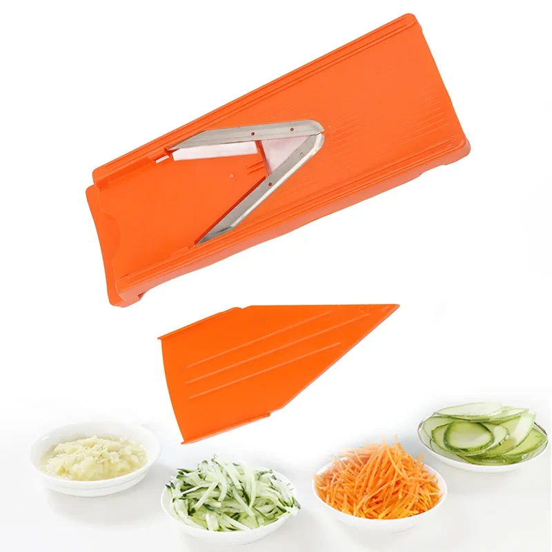 Mandoline à Lames en Acier Inox | Râpe à Légumes avec Protection