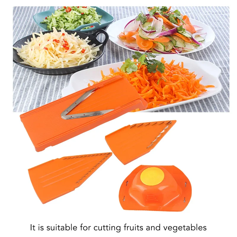 Mandoline à Lames en Acier Inox | Râpe à Légumes avec Protection