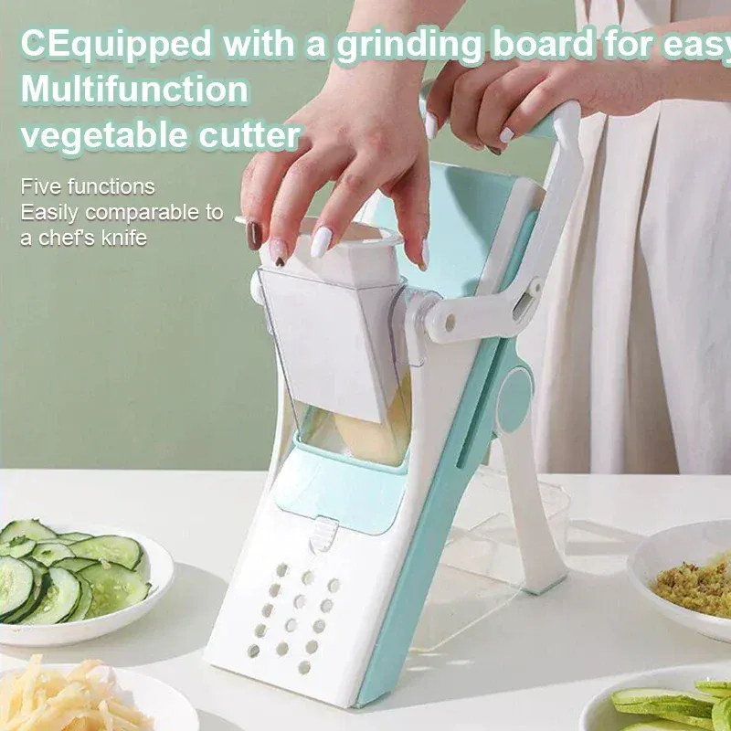 Mandoline Multifonction 5 Lames pour Légumes et Fruits