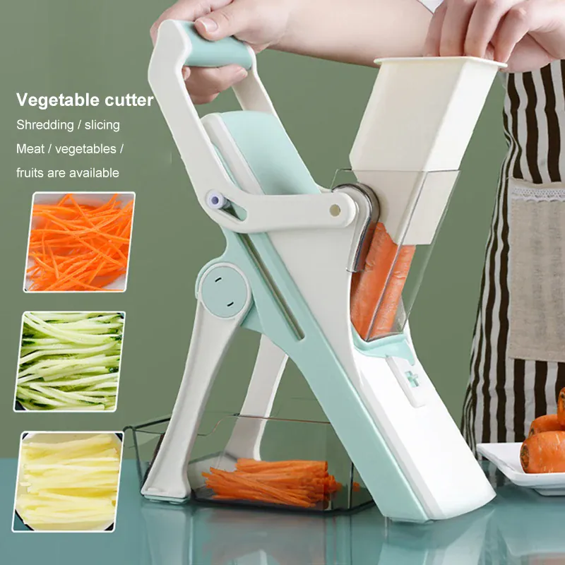 Mandoline Multifonction 5 Lames pour Légumes et Fruits