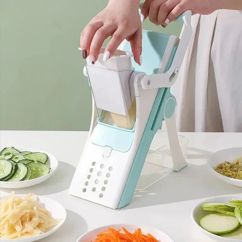 Mandoline Multifonction 5 Lames pour Légumes et Fruits