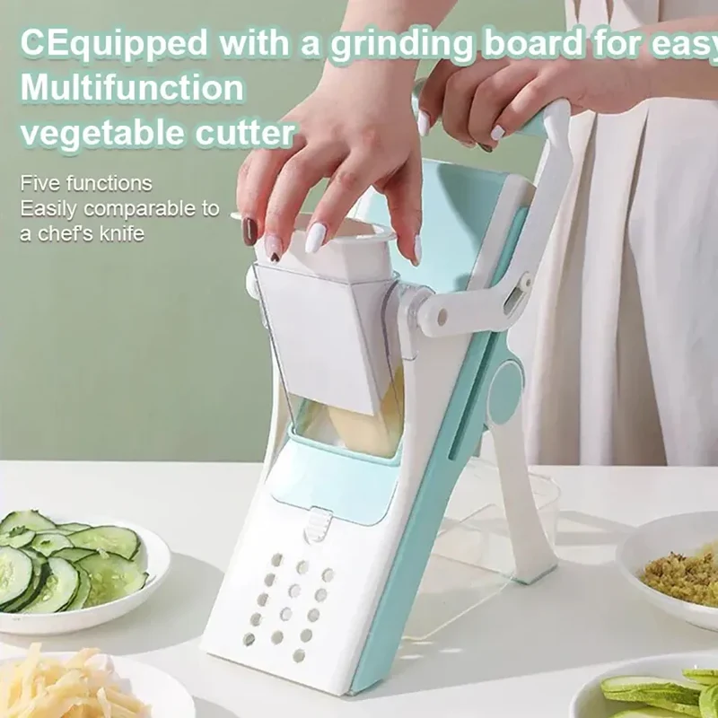 Mandoline Multifonction 5 Lames pour Légumes et Fruits